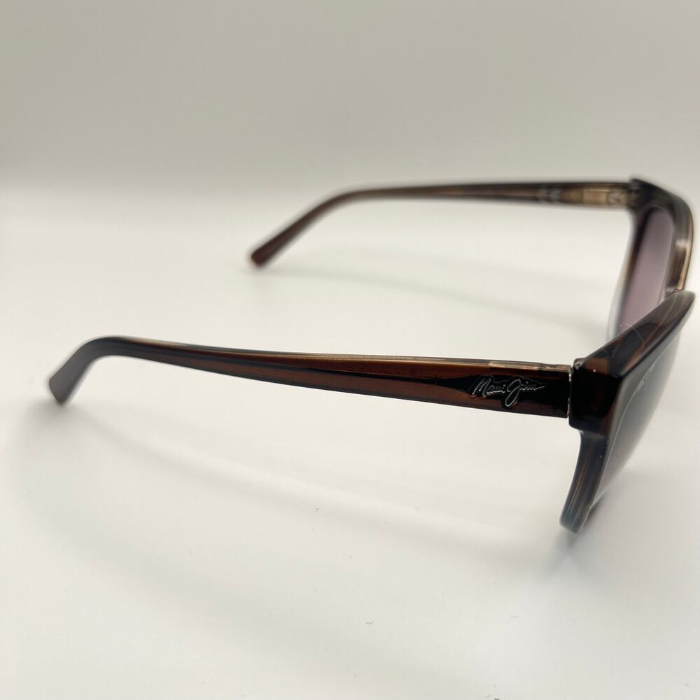 Maui Jim Olu Olu MJ537-01F Sunglasses Brown Blue READ DESC 57-17 - Picture 2 of 11